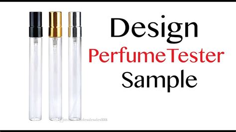 taking tester bottles from perfume.